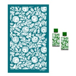 SNASAN Silk Screen Stencils Mesh Transfer Printing Tools Tulip Cat For DIY Painting Stencil Polymer Clay Earrings Jewelry Making