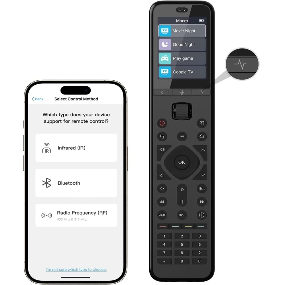 SofaBaton U3 Universal Remote,With IR,Bluetooth,RF,Google Built-in Voice Function,and Customizable Macros,All-in-one Air Mouse C