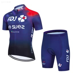 Cycling Jersey Set 2023 FDJ Cycling Bicycle Suit Bicycle Short Sleeve Cycling Clothing Bike Maillot Cycling Jersey Bib Shorts