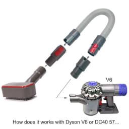 Interface Adapter Converting For Dyson V7 V8 V10 V11 To V6 And DC Series Reducer Attachment Converter Dust Hose Port Adapter
