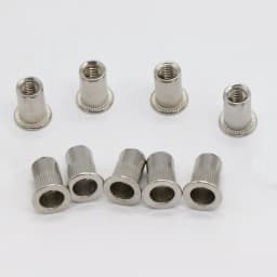 50pcs M3 M4 M5 M6 M8 M10 304 Stainless Steel Carbon Steel Aluminum Flat Countersunk Head Rivet Nut Insert Rivnut Nutsert