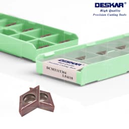 DESKAR 100% Original DCMT070204-MV DCMT070208-MV DCMT11T304 DCMT11T308 LF6118 Cutting Insert Lathe Machining Turning Tool Blade