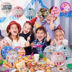 10PCS/PACK 18 inch Happy Birthday Ball Birthday Party Decoration Aluminum Film Balloon Random Color