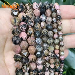 Natural Stone Faceted Turquoise Tiger Eye Stone Jaspers Quartz Agates Loose Spacers Beads for Jewelry Making 14" Inch 6/8/10mm