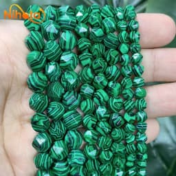 Natural Stone Faceted Turquoise Tiger Eye Stone Jaspers Quartz Agates Loose Spacers Beads for Jewelry Making 14" Inch 6/8/10mm