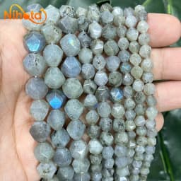 Natural Stone Faceted Turquoise Tiger Eye Stone Jaspers Quartz Agates Loose Spacers Beads for Jewelry Making 14" Inch 6/8/10mm
