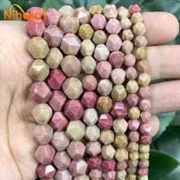 Natural Stone Faceted Turquoise Tiger Eye Stone Jaspers Quartz Agates Loose Spacers Beads for Jewelry Making 14" Inch 6/8/10mm
