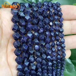 Natural Stone Faceted Turquoise Tiger Eye Stone Jaspers Quartz Agates Loose Spacers Beads for Jewelry Making 14" Inch 6/8/10mm