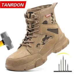 Sneakers Indestructible Shoes Work Safety Shoes With Steel Toe Cap Puncture-Proof Male Security Protective Shoes Tactical Boots
