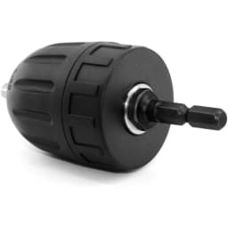 STONEGO 0.8-10mm Keyless Drill Chuck Converter 3/8"- 24UNF Thread Quick Change Adapter 1/4" Hex Shank