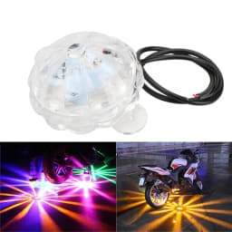 1PCS Motorcycle LED Chassis Light RGB Flash Strobe Lamp Motorbike Decoration Atmosphere Light Universal 12V Motorcycle Light