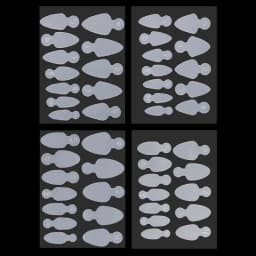 Dual Nail Forms Mould French Sticker Reusable Soft Silicone Pads for Nail Mold Gel Extension Quick Building Manicure Tools