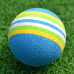 10pcs Rainbow Stripe Foam Sponge Golf Balls Swing Practice Training Aids Ball 38mm Indoor Practice Ball Golf Stuff Q007
