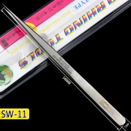Japanese Rhino SW Series Tweezers Anti-Magnetic Anti-Acid Frosted Precision Straight Elbow Forceps
