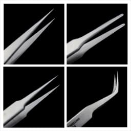 Japanese Rhino SW Series Tweezers Anti-Magnetic Anti-Acid Frosted Precision Straight Elbow Forceps