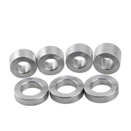 5/10pc M3 M4 M5 M6 M8 M10 Aluminum Bushing Washer Gasket Round Hollow No Thread Standoff Spacer Thickness 2/3/4/5/6/8/10/12/30mm