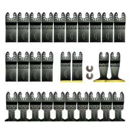 FOXBC 30PCS Oscillating Multitool Blades Cutting for Wood Metal Fit Dewalt Ryobi Milwaukee Rockwell Fein Makita