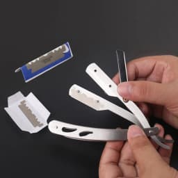 Men Straight Barber Razor Add 10 Blades Razor Edge Steel Folding Shaving Knife Hair Removal Tools Shaving Razor With Blade Z6102