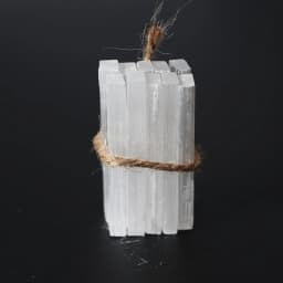 Selenite Stick Natural Stone Crystals Stick Mineral Healing Reiki Gift Chakra Gypsum Crafts Energy Point Wands 5.5-6cm