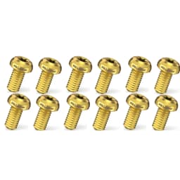 RISK 12pcs/bag Mountain Road Bike Bicycle TC4 Titanium M5X10mm Disc Brake Rotor Fixing Bolts Screws T25 Torx Round Head