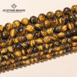 AAA+ Natural Yellow Tiger Eyes Stone Beads Round Loose Spacer 4-16mm Buddha Bead For Jewelry Making Bracelet Necklace Accessory