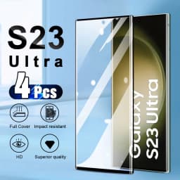 4 Pieces! Tempered Glass for Samsung Galaxy S23 Ultra S22 Plus Phone Screen Protection Film for Samsung Galaxy S21 Ultra S20 Plu