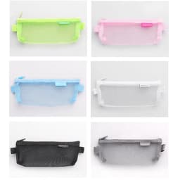 Transparent Mesh Pencil Bags Student Exam Special Large Capacity Pencil Cases Portable Storage Bag