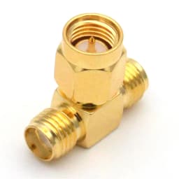 SMA 3 Way Adapter SMA Male to Dual 2 SMA Female Splitter 'T' Type Connector Adapters