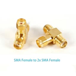 SMA 3 Way Adapter SMA Male to Dual 2 SMA Female Splitter 'T' Type Connector Adapters