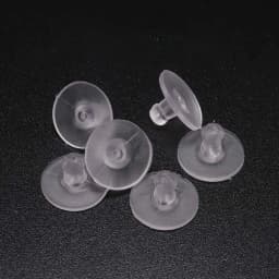 100pcs/lot Earrings Rubber Earring Back Silicone Round Ear Plug Blocked Caps Earrings Back Stoppers Supplies for jewelry DIY Ear