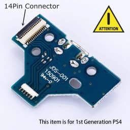 10pcs USB Charging Port Socket Circuit Board For 12Pin JDS 011 030 040 055 14Pin 001 Connector For PS4 Controller