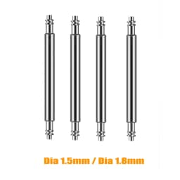 10PCS Dia 1.5mm/1.8mm Spring Bar Strap Link Pins Fits 16mm 18mm 19mm 20mm 21mm 22mm 24mm 26mm Watch Band Bracelet Link Bars