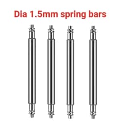10PCS Dia 1.5mm/1.8mm Spring Bar Strap Link Pins Fits 16mm 18mm 19mm 20mm 21mm 22mm 24mm 26mm Watch Band Bracelet Link Bars