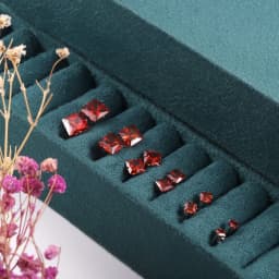 Stainless Steel Stud Earrings For Women Men Hypoallergenic Red Sets Multipack Cubic Zirconia Earrings Studs 3-8mm