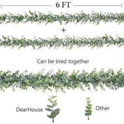 1.8m Artificial Eucalyptus Rattan Wedding Home Decoration Money Leaf Grass Rattan Wedding Background Arched Wall Decoration