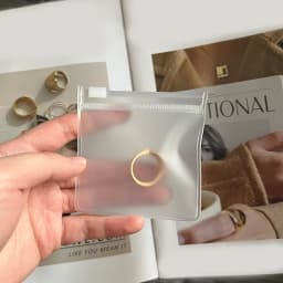 10PCS Transparent EVA Frosted Zipper Bags Jewelry Packaging Pouches DIY Handmade Earring Necklace Bracelet Storage Organizer