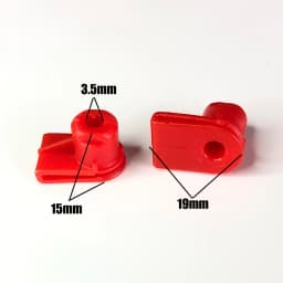 10/30Pcs Red Plastic Bumper Clips Wing Mounting Grommet Nuts Screws Fit For Opel For Vauxhall Part Number 1404969 / 24449408