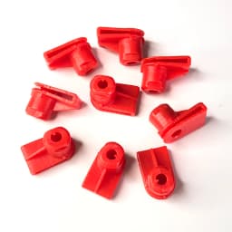 10/30Pcs Red Plastic Bumper Clips Wing Mounting Grommet Nuts Screws Fit For Opel For Vauxhall Part Number 1404969 / 24449408