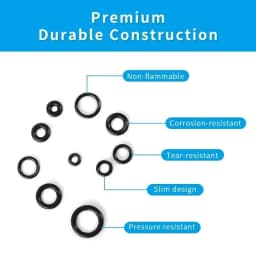 50~250pc O-ring Rubber NBR Seal Assortment Washer Gasket O Ring Kit Repair Faucet Pipe Car Plumbing Pneumatic Accessory Tool Set
