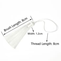 10pcs Polyester Tassel Earrings Silk Brush Pendant Earring Charm Satin 8cm Tassel DIY Sewing Curtains Jewelry Making Findings