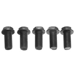 5pcs Saw Blade Screw M8 X 18mm Left Hand Thread Hex Flange For Cutting Machine High Strength And Hardness Not Easy To Rust Tool