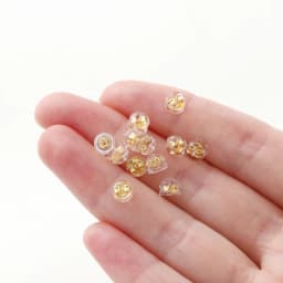 20pcs Silicone Rubber Ear Back Stoppers Hamburger Ear Plugs for Jewelry Making DIY 18K Gold Plated Brass Earring Filled Supplies
