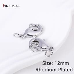 14k/18k Gold Plated Brass Oval Lobster Clasps With Closed Rings Connectors For Jewelry Making, DIY Jewelry Clasps Wholesale