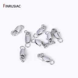 14k/18k Gold Plated Brass Oval Lobster Clasps With Closed Rings Connectors For Jewelry Making, DIY Jewelry Clasps Wholesale