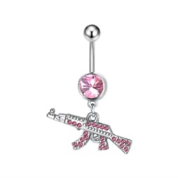 Heart Shaped Navel Ring Ornament Water Drop 14G Belly Button Piercing Barbell Pendant Belly Nombril Piercing Women Jewelry