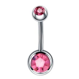 Heart Shaped Navel Ring Ornament Water Drop 14G Belly Button Piercing Barbell Pendant Belly Nombril Piercing Women Jewelry