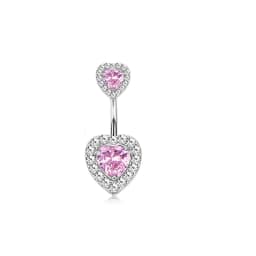 Heart Shaped Navel Ring Ornament Water Drop 14G Belly Button Piercing Barbell Pendant Belly Nombril Piercing Women Jewelry