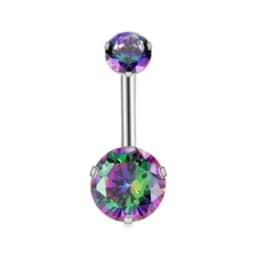 Heart Shaped Navel Ring Ornament Water Drop 14G Belly Button Piercing Barbell Pendant Belly Nombril Piercing Women Jewelry