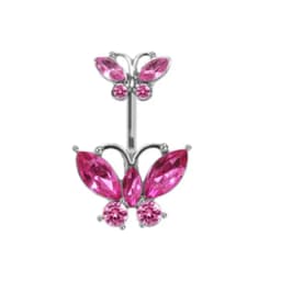 Heart Shaped Navel Ring Ornament Water Drop 14G Belly Button Piercing Barbell Pendant Belly Nombril Piercing Women Jewelry