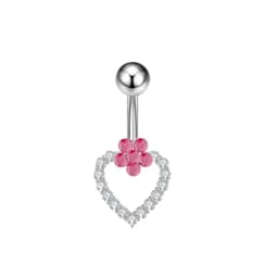 Heart Shaped Navel Ring Ornament Water Drop 14G Belly Button Piercing Barbell Pendant Belly Nombril Piercing Women Jewelry